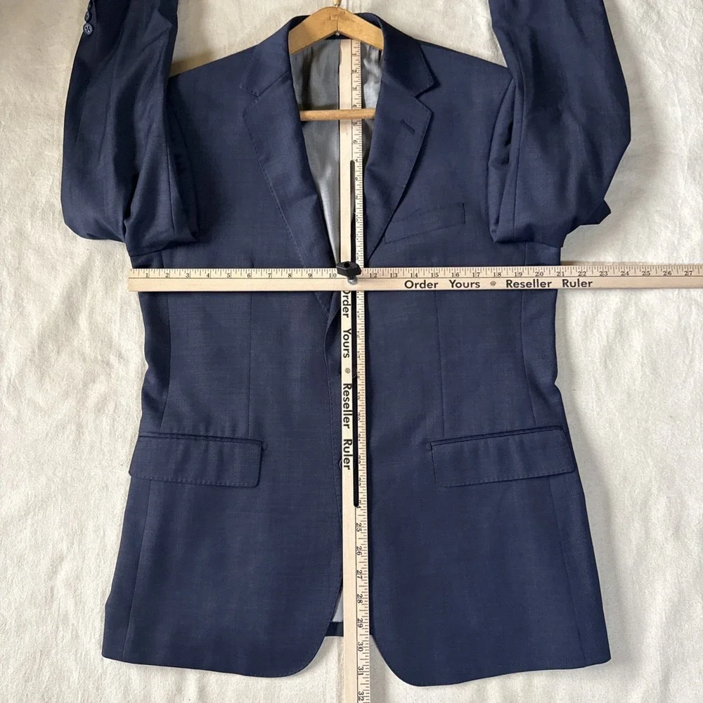 Mattarazi Uomo 2 Piece Suit Men 52R EU blue Super 150s Wool 34X29 Pants